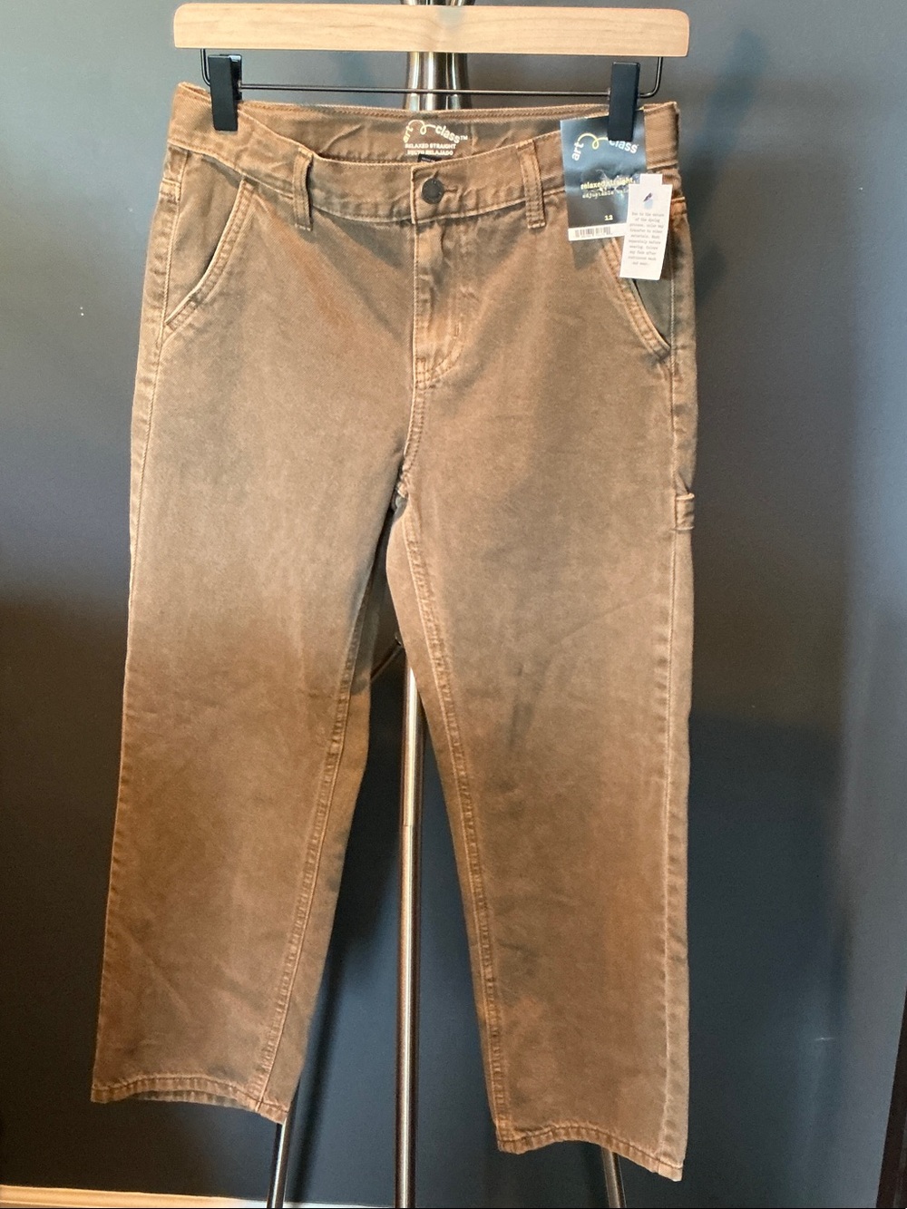 Boys Brown Relaxed Fit Jeans